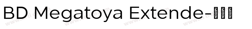 BD Megatoya Extende字体转换
